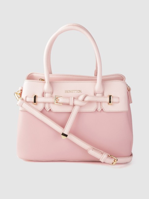 

United Colors of Benetton Pink Solid Handheld Bag