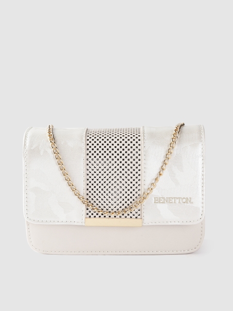 

United Colors of Benetton Beige Camouflage Pattern Sling Bag