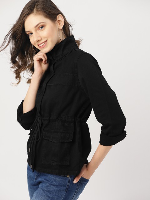 

DressBerry Women Black Solid Tailored Jacket