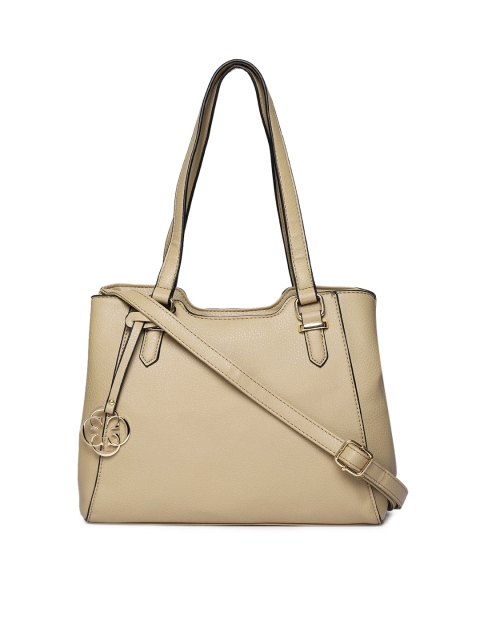 

CERIZ Beige Solid Shoulder Bag