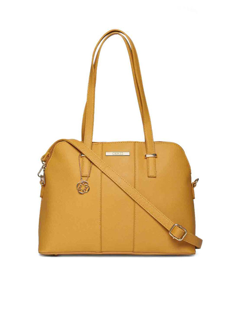 

CERIZ Yellow Solid Shoulder Bag