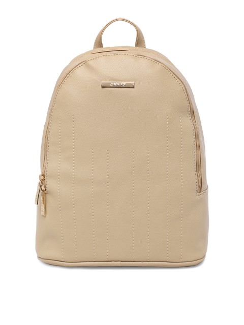 

CERIZ Women Beige Solid Backpack
