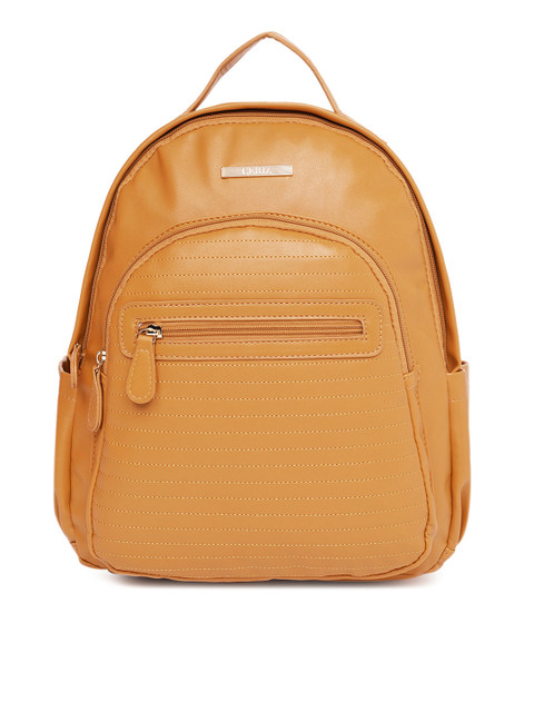 

CERIZ Women Yellow Solid Backpack