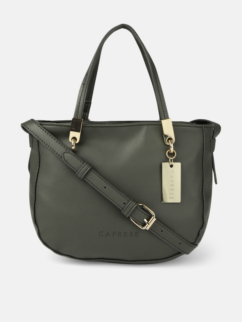 

Caprese Olive Green Solid Shoulder Bag