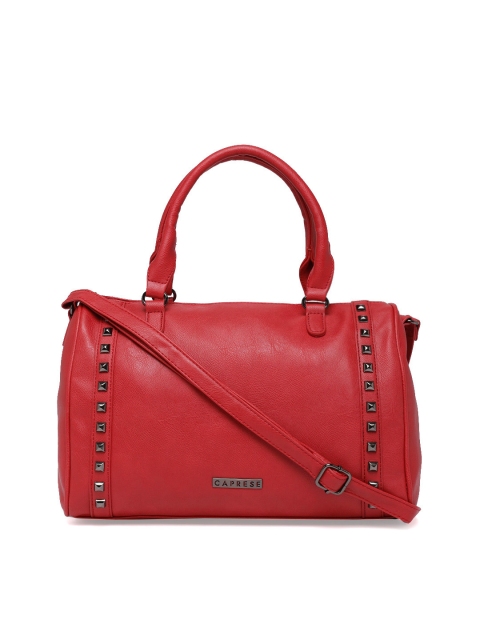 

Caprese Red Solid Handheld Bag