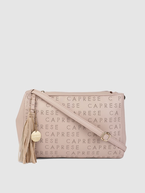 

Caprese Pink Textured Sling Bag