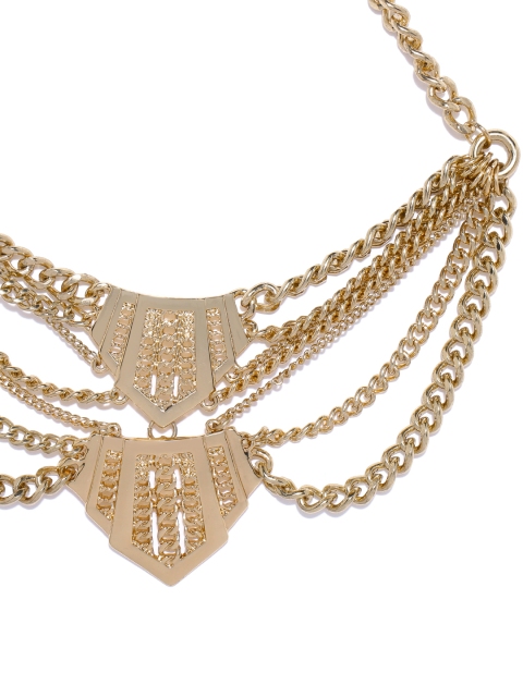 

DressBerry Women Gold-Toned Statement Layered Necklace