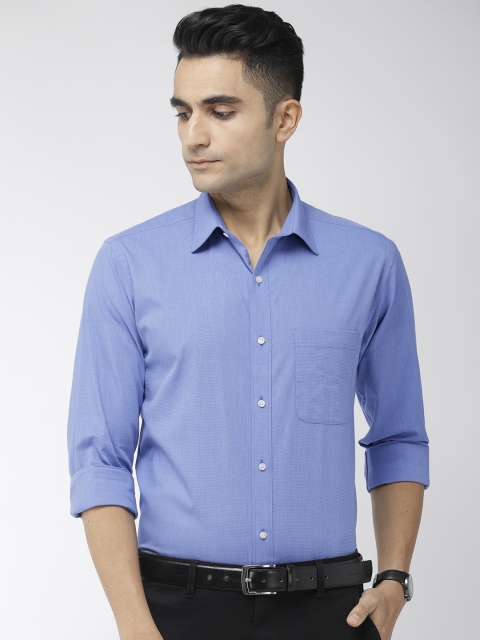 

Raymond Men Blue Slim Fit Solid Formal Shirt