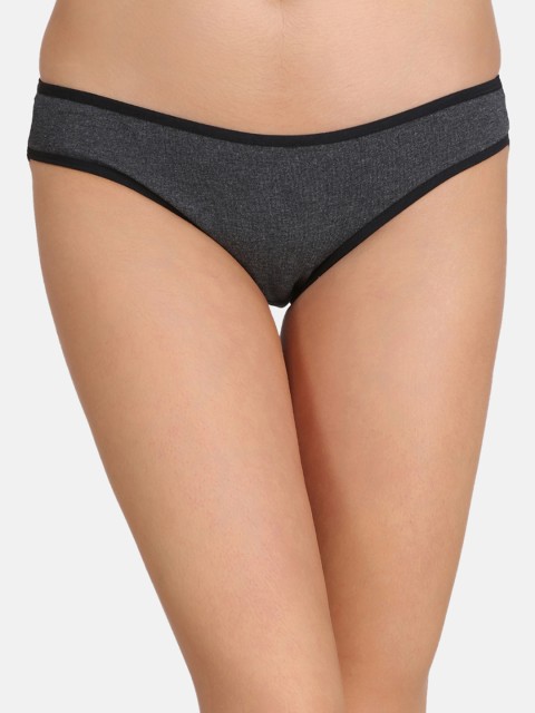 

Clovia Women Black Solid Low Waist Bikini Briefs PN1627R13XL