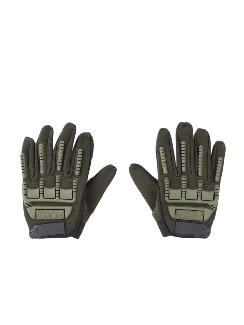 

The Roadster Lifestyle Co Men Green Motor Bike Hand Gloves