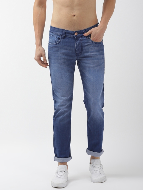 

Flying Machine Men Blue Michael Slim Tapered Fit Mid-Rise Clean Look Stretchable Jeans