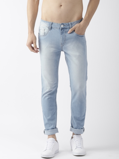 

Flying Machine Men Blue Michael Slim Tapered Fit Mid-Rise Clean Look Stretchable Jeans