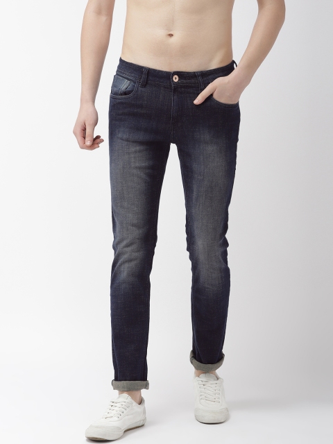 

Flying Machine Men Blue Slim Tapered Michael Fit Mid-Rise Clean Look Stretchable Jeans