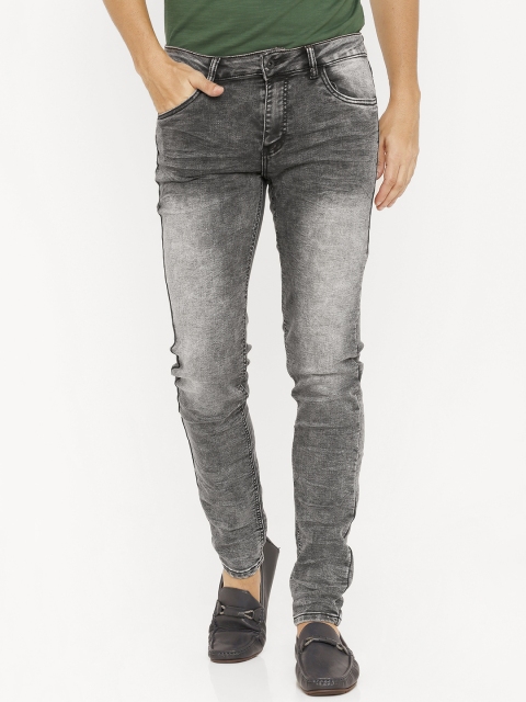 

Rex Straut Jeans Men Grey Slim Fit Mid-Rise Clean Look Stretchable Jeans
