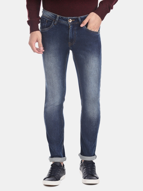 

Flying Machine Men Blue & Blue Skinny Fit Low-Rise Clean Look Jeans