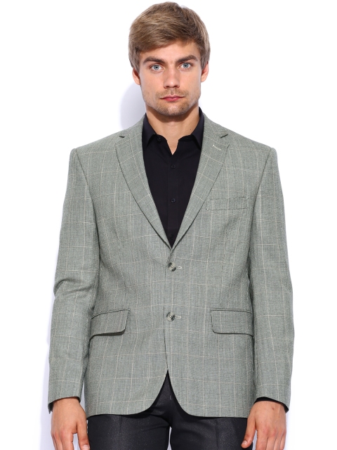

SUITLTD Beige Checked Formal Blazer