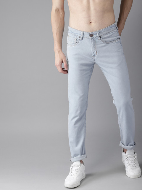 

HERE&NOW Men Blue Slim Fit Mid-Rise Clean Look Stretchable Jeans