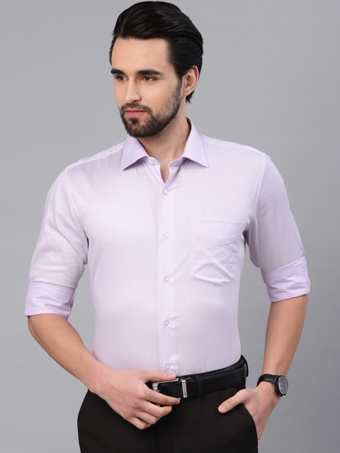 

Van Heusen Men Purple Slim Fit Self Design Formal Shirt