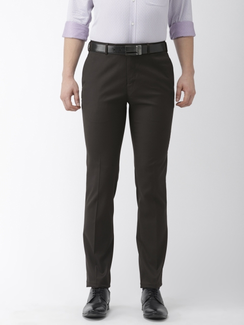 

Raymond Men Black Slim Fit Solid Regular Trousers