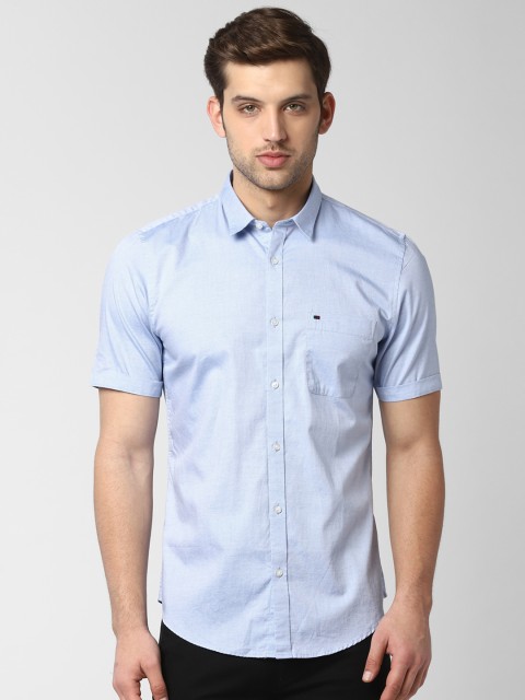 

Peter England Casuals Men Blue Slim Fit Solid Casual Shirt