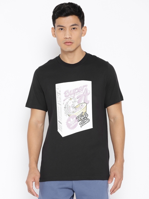 

ADIDAS Originals Men Black & White Bodega Super Printed T-shirt
