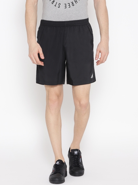 

ADIDAS Men Black Own The Run Solid Regular Fit Shorts