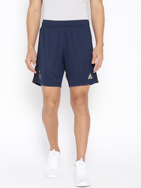 ADIDAS Men Navy Blue Solid Real Madrid Away Sports Shorts