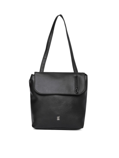 

Baggit Women Black Solid Backpack Cum Handbag
