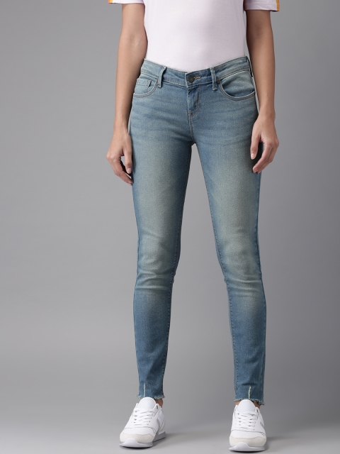 

Moda Rapido Women Blue Skinny Fit Mid-Rise Clean Look Stretchable Jeans