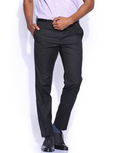 

Van Heusen Black Custom Fit Formal Trousers