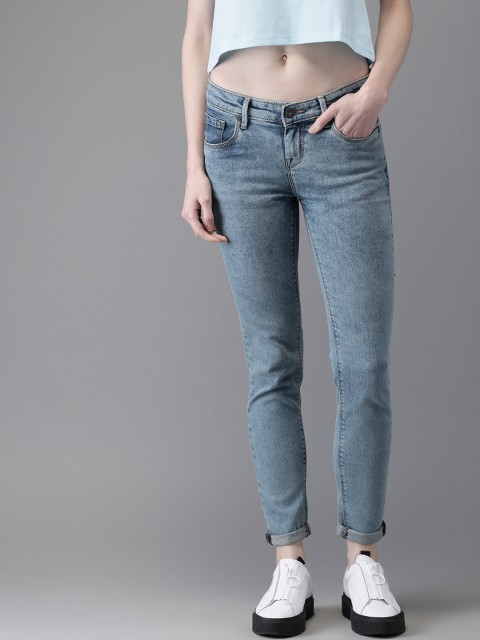 

Moda Rapido Women Blue Skinny Fit Mid-Rise Clean Look Stretchable Jeans