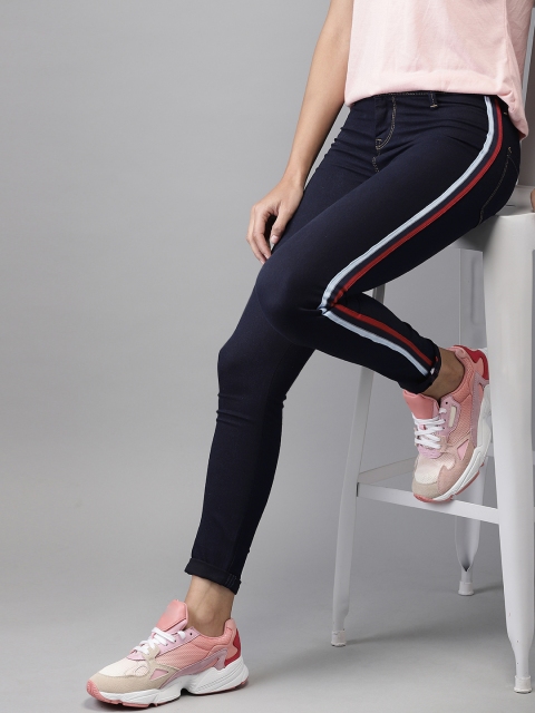 

Moda Rapido Women Blue Skinny Fit Mid-Rise Clean Look Stretchable Jeans