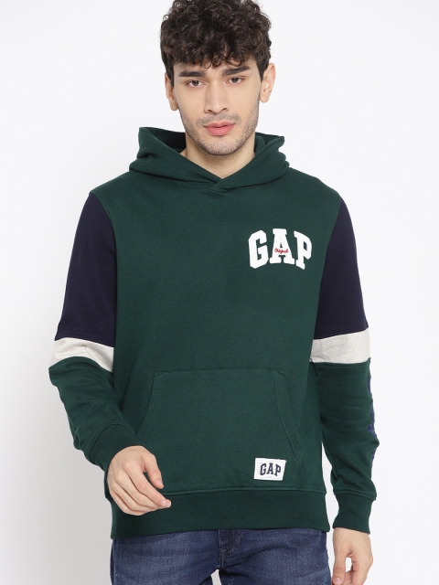 

GAP Men's Logo Colorblock Hoodie, Green