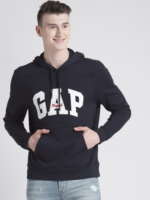 

GAP Men's Logo Hoodie Sweatshirt, Navy blue