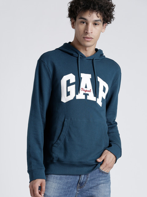 

GAP Men's Teal Logo Hoodie Sweatshirt