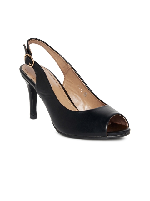 

GIORDANO Women Black Solid Peep Toes