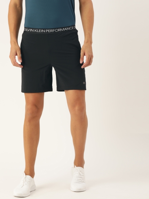 

Calvin Klein Jeans Men Black Solid Regular Fit Sports Shorts