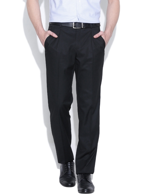 

Van Heusen Black Custom Fit Formal Trousers