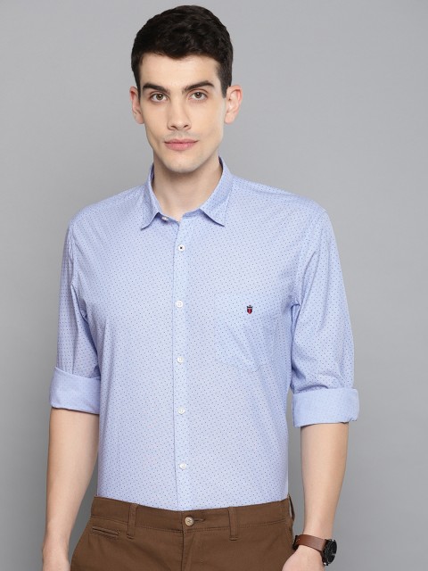 

Louis Philippe Sport Men Blue Slim Fit Printed Smart Casual Shirt