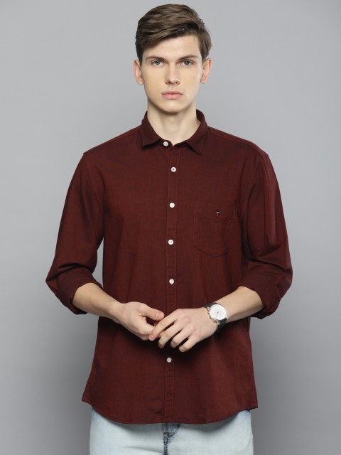 

Louis Philippe Sport Men Red Slim Fit Solid Casual Shirt