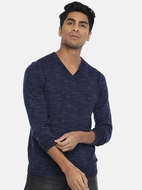 

Calvin Klein Jeans Men Blue Solid Sweater, Navy blue