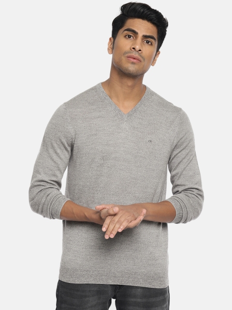 

Calvin Klein Jeans Men Grey Solid Sweater