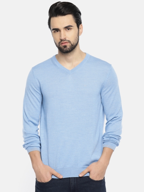 

Calvin Klein Jeans Men Blue Solid Sweater