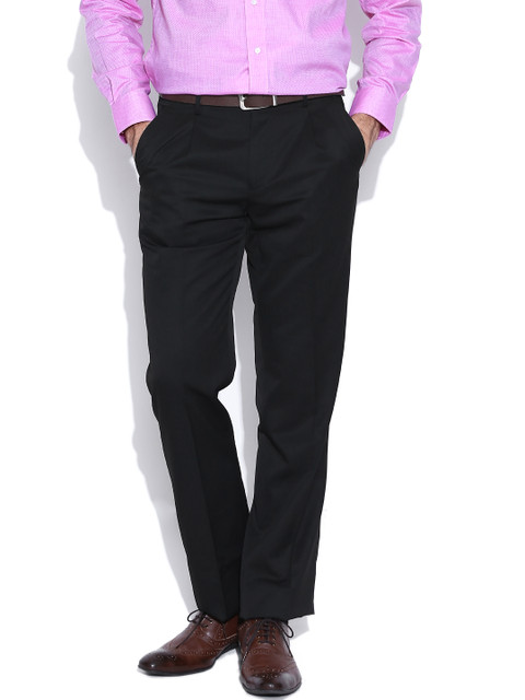 

Van Heusen Black Custom Fit Formal Trousers