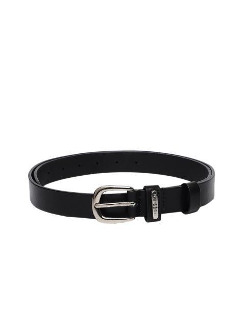 

Hidesign Women Black Solid Leather Belt