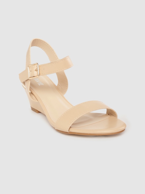 

Lavie Women Beige Solid Wedges