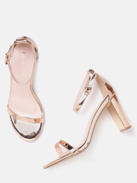 

Lavie Women Rose Gold-Toned Solid Heels