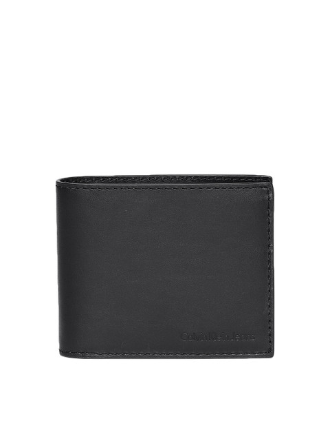 

Calvin Klein Men Black Solid Two Fold Leather Wallet