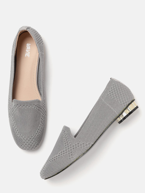 

Lavie Women Grey Woven Design Ballerinas