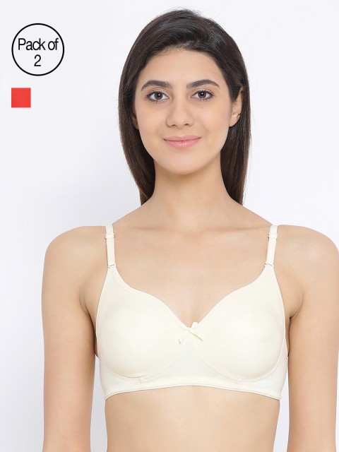 

Clovia Pack Of 2 Bra, White